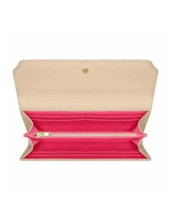 MAISON de SABRÉ The Long Flap Wallet in Saharan Fuchsia