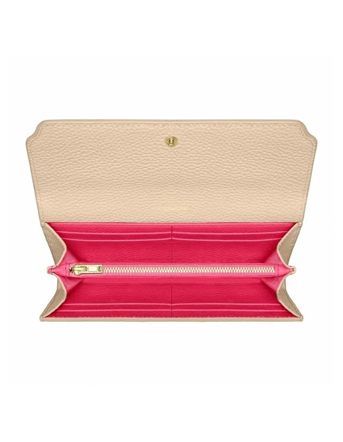 MAISON de SABRÉ The Long Flap Wallet in Saharan Fuchsia