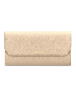 MAISON de SABRÉ The Long Flap Wallet in Saharan Fuchsia
