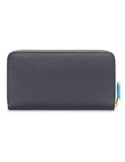 MAISON de SABRÉ The Long Zip Wallet in Graphite Sky