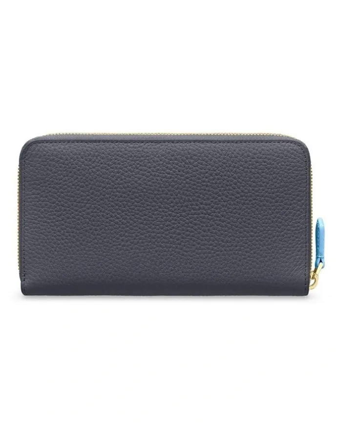 MAISON de SABRÉ The Long Zip Wallet in Graphite Sky