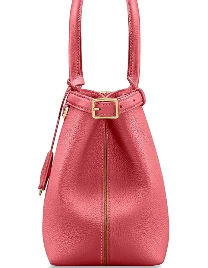 MAISON de SABRÉ The Medium Palais Leather Top Handle Bag in Candy Pink