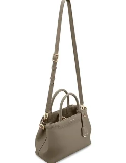 MAISON de SABRÉ The Medium Palais Leather Top Handle Bag in Cashmere Clay