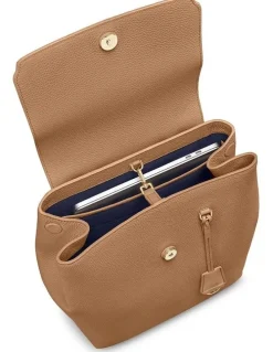 MAISON de SABRÉ The Medium Soft Leather Backpack in Sandstone Brown