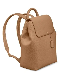 MAISON de SABRÉ The Medium Soft Leather Backpack in Sandstone Brown