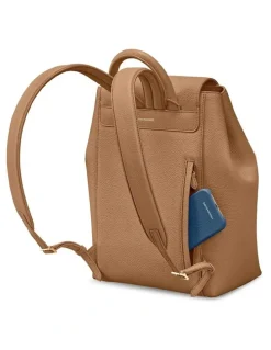 MAISON de SABRÉ The Medium Soft Leather Backpack in Sandstone Brown