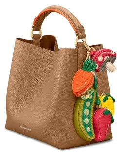 MAISON de SABRÉ The Mini Leather Bucket Bag in Manhattan Sandstone