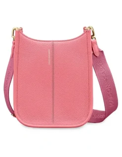 MAISON de SABRÉ The Mini Leather Saddle Bag in Candy Pink