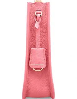 MAISON de SABRÉ The Mini Leather Saddle Bag in Candy Pink