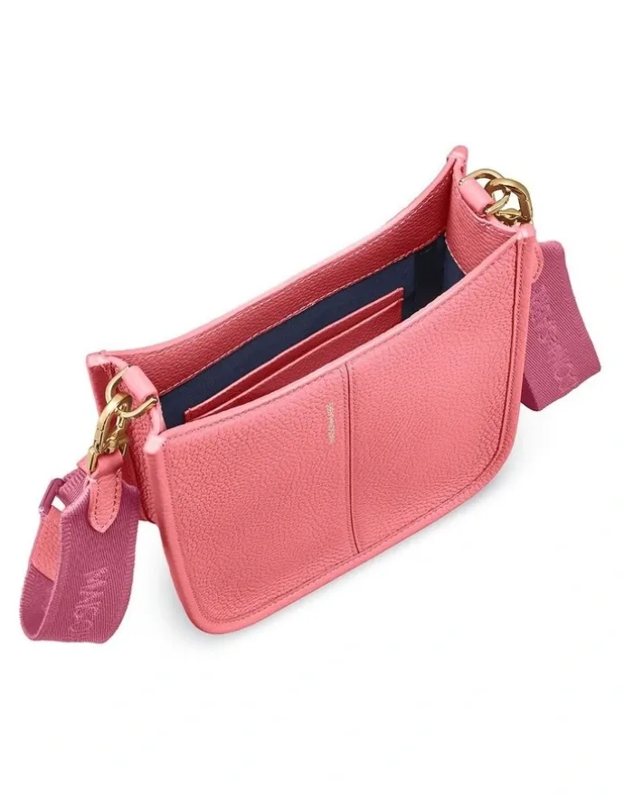 MAISON de SABRÉ The Mini Leather Saddle Bag in Candy Pink