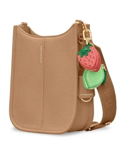 MAISON de SABRÉ The Mini Leather Saddle Bag in Sandstone Brown