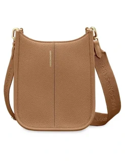 MAISON de SABRÉ The Mini Leather Saddle Bag in Sandstone Brown