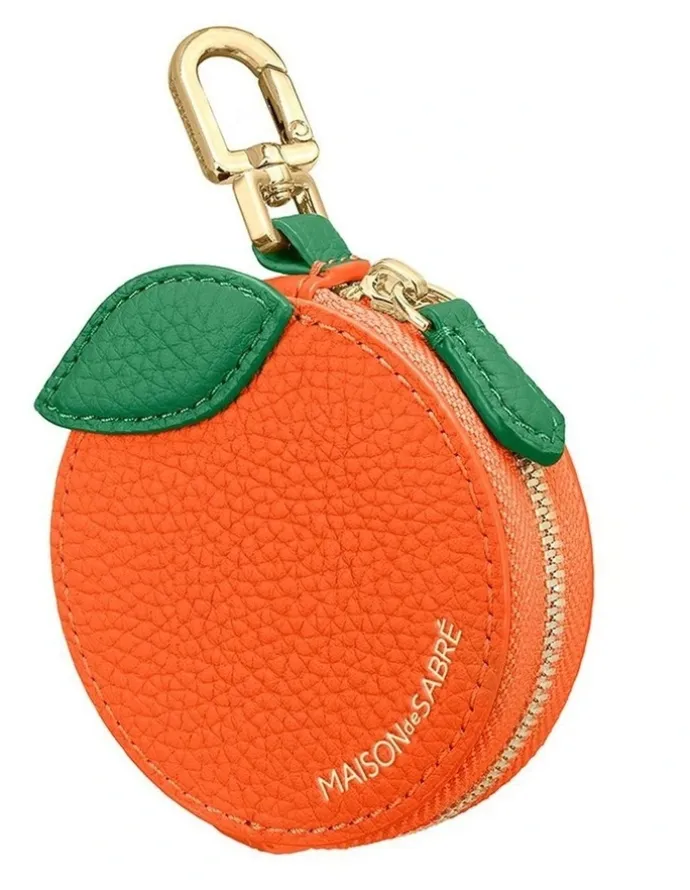MAISON de SABRÉ The SABRÉMOJI™ Fruit Coin Purse in Orange