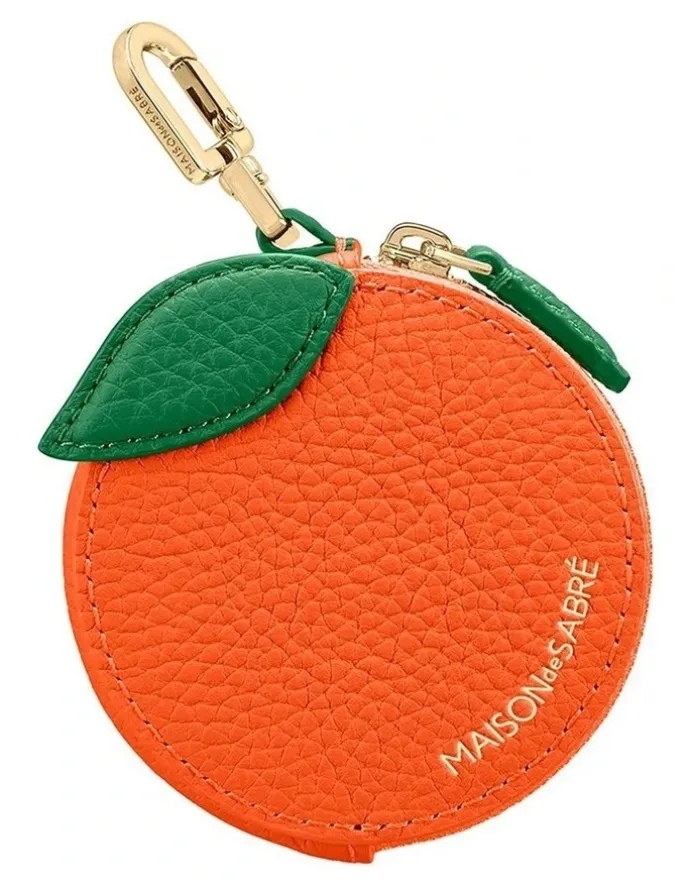 MAISON de SABRÉ The SABRÉMOJI™ Fruit Coin Purse in Orange