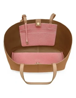 MAISON de SABRÉ The Snap Leather Tote in Sandstone Lily