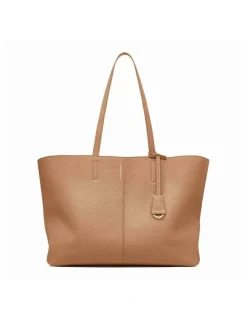 MAISON de SABRÉ The Snap Leather Tote in Sandstone Lily