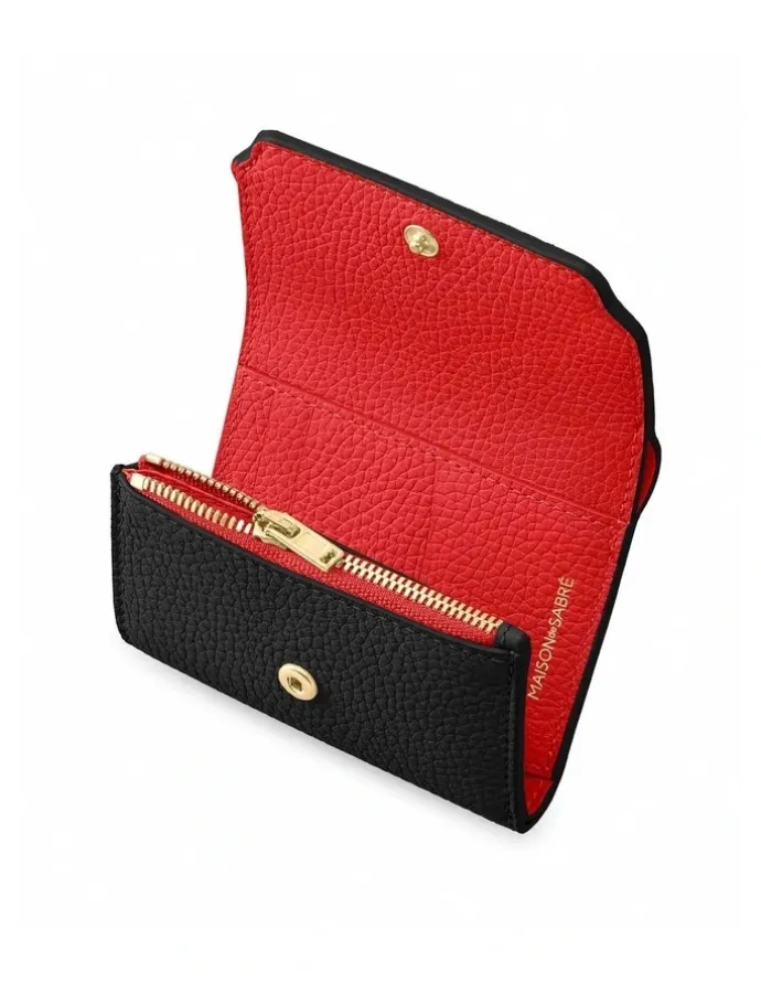 MAISON de SABRÉ The Trifold Wallet in Rouge Noir