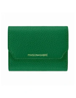MAISON de SABRÉ The Trifold Wallet in Emerald Lily