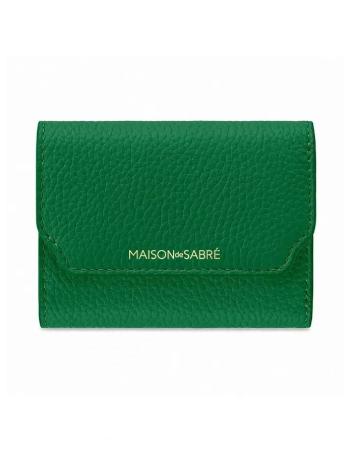 MAISON de SABRÉ The Trifold Wallet in Emerald Lily