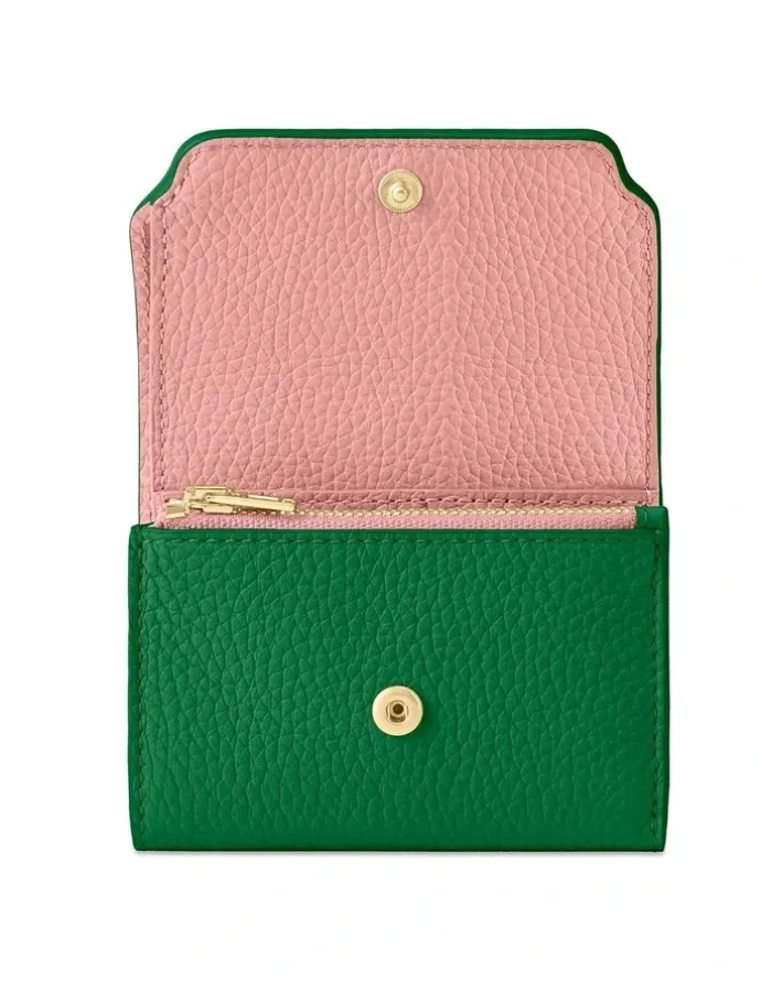 MAISON de SABRÉ The Trifold Wallet in Emerald Lily