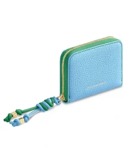 MAISON de SABRÉ The Zip Wallet in Sky Emerald