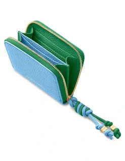 MAISON de SABRÉ The Zip Wallet in Sky Emerald