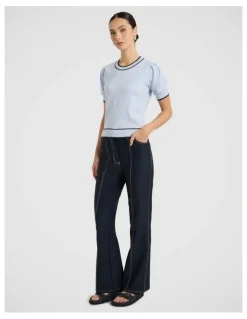 Marcs Act One Cotton Cashmere Knit in Arctic Blue