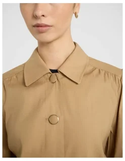 Marcs Ansel Linen Blend Jacket in Tan