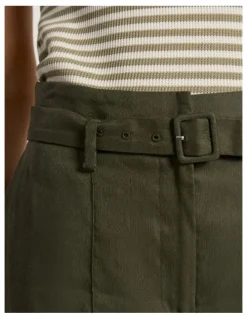 Marcs Ashley Wide Leg Pant in Dark Khaki