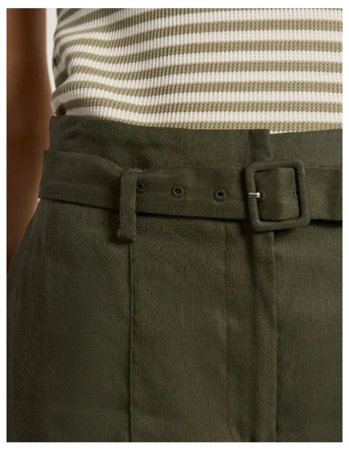 Marcs Ashley Wide Leg Pant in Dark Khaki