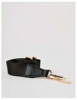 Marcs Cali Plain Bag Strap in Black