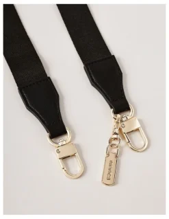 Marcs Cali Plain Bag Strap in Black