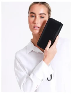 Marcs Dubrovnik Zip Top Wallet in Black
