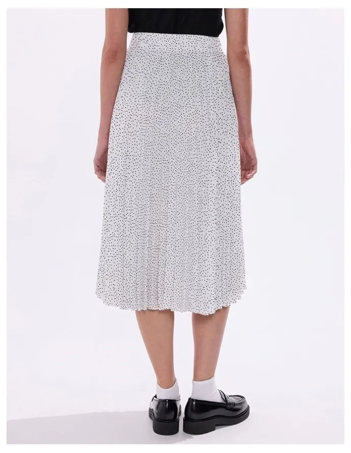 Marcs Empire Of Spots Midi Skirt in White Multi