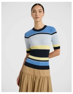 Marcs Eternal Dreaming Stripe Knit in Blue Stripe