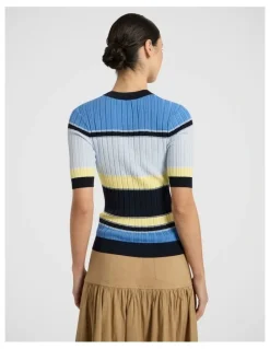 Marcs Eternal Dreaming Stripe Knit in Blue Stripe