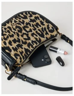 Marcs Havana Shoulder Bag in Leopard Combo
