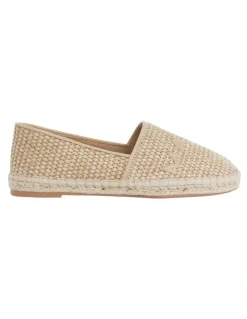 Marcs Joy Flat Shoes in Natural Raffia