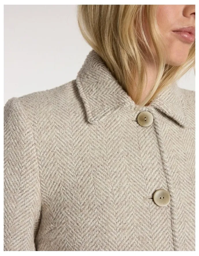 Marcs Kayla Coat in Ivory Multi