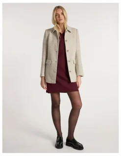 Marcs Kayla Coat in Ivory Multi