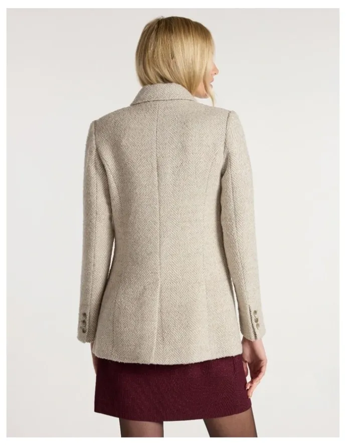 Marcs Kayla Coat in Ivory Multi