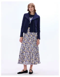 Marcs Lani Felted Wool Jacket in Midnight Marle