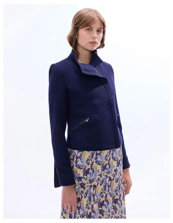 Marcs Lani Felted Wool Jacket in Midnight Marle