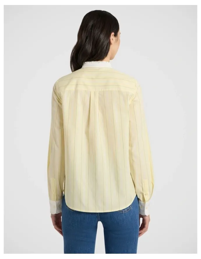 Marcs Leeds Stripe Shirt in Yellow Stripe