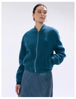 Marcs Maurice Bomber Jacket in Teal