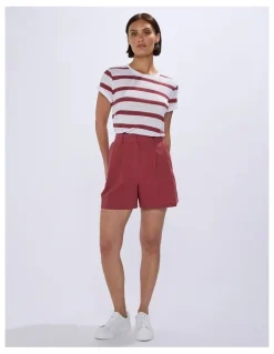 Marcs Moonstruck Seersucker Short in Dark Mahogany