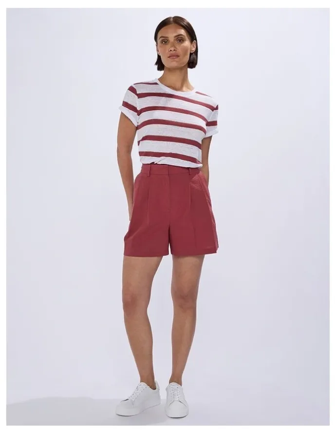Marcs Moonstruck Seersucker Short in Dark Mahogany