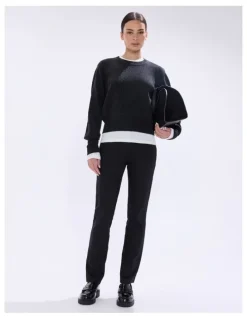 Marcs Morissette Merino Knit in Charcoal Melange