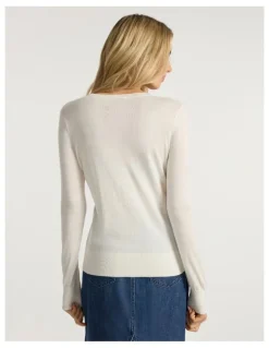 Marcs Off We Bow Csc Knit in Ivory