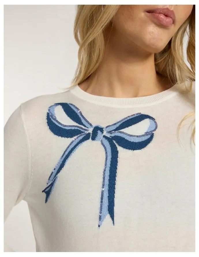 Marcs Off We Bow Csc Knit in Ivory